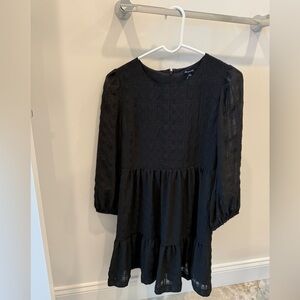 Madewell Black Textured Dress